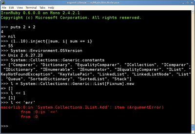 Jimmy Schementi > IronRuby at OSCON 2009: Mono, Moonlight, and ...
